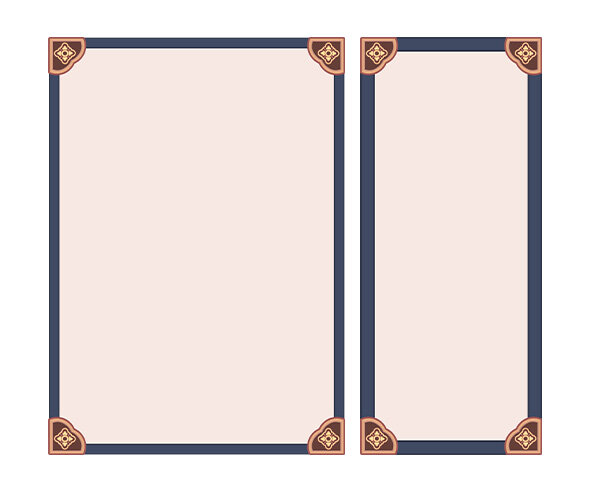 한복가게 메뉴판