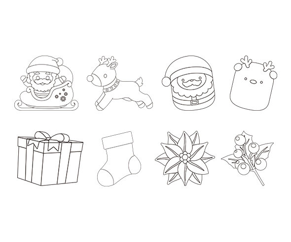 크리스마스 색칠 모음