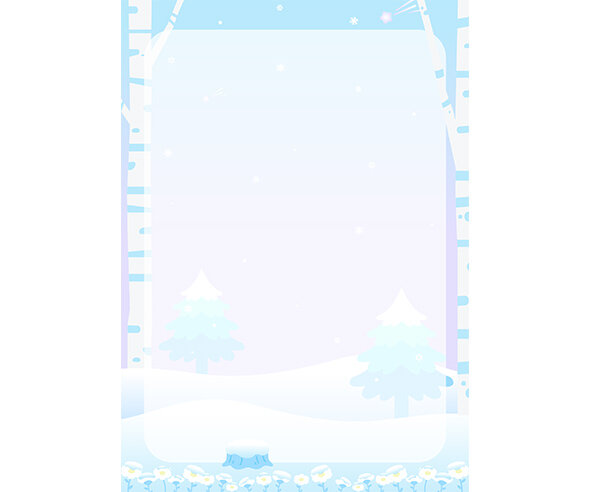 겨울 숲 테두리