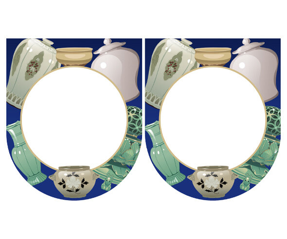 [개별도안] 우리나라 전통 도자기 가랜드