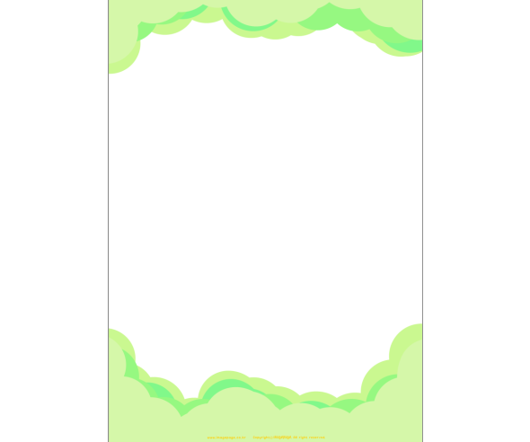 연두 구름 테두리