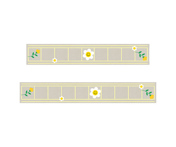 데이지 꽃 원고지(한 줄)