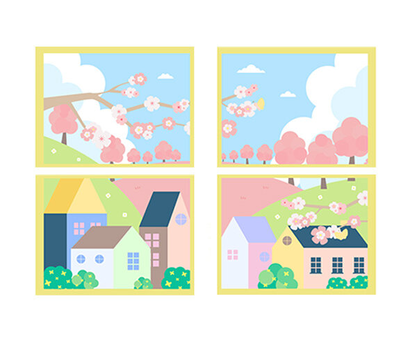 계절 창문 만들기 (봄)