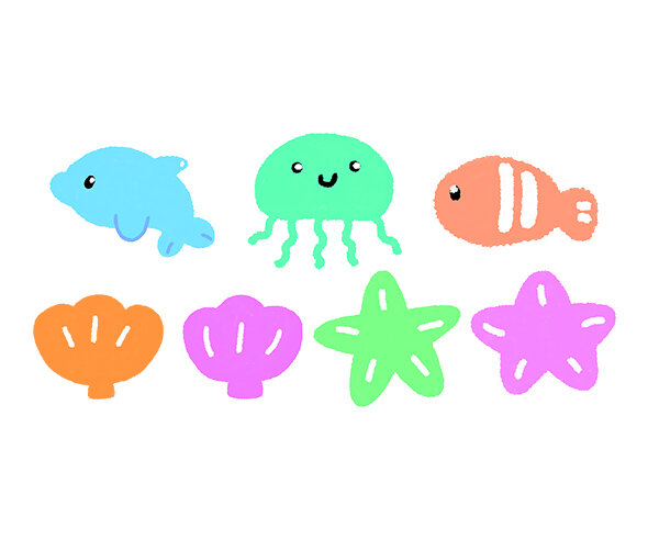 바다 생물 모음