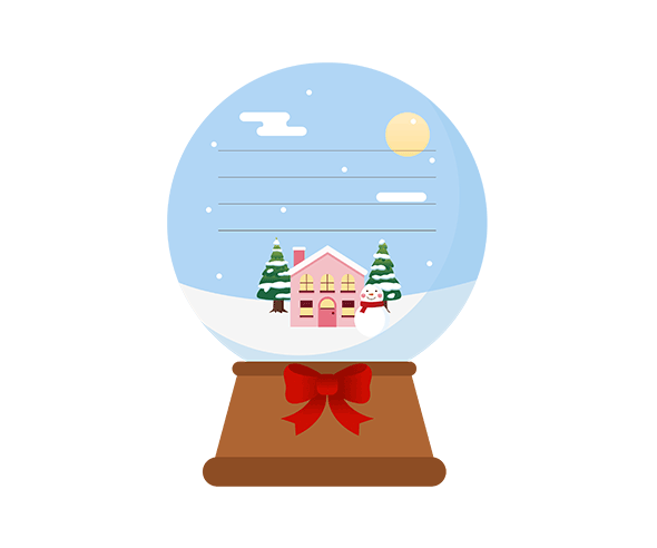 스노우볼 메모지