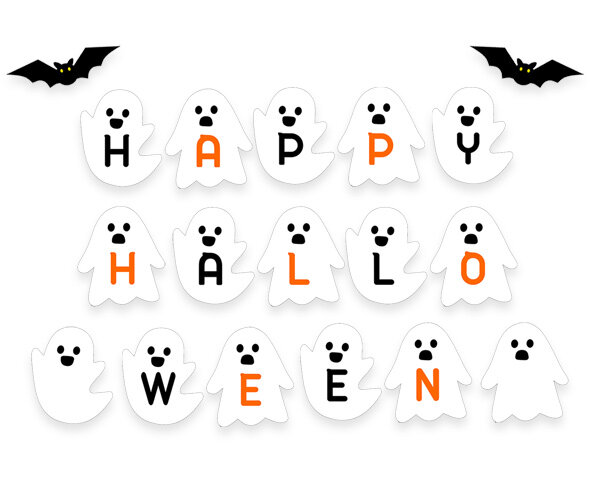 할로윈 유령 가랜드