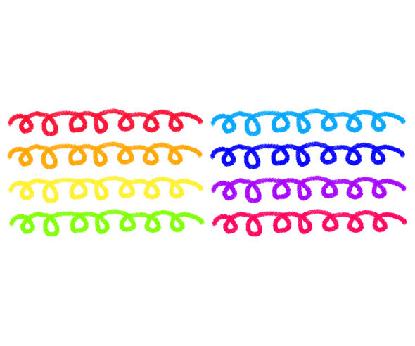 크레파스 선(꼬불)