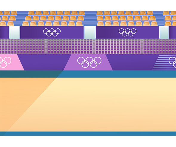 체조 경기장 배경