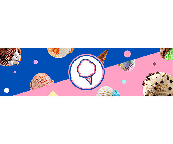 ice cream 가로 배너(문구없음)