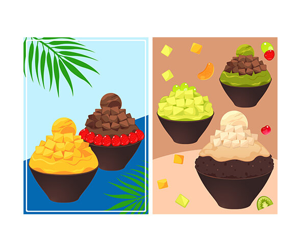 빙수 가게 포스터