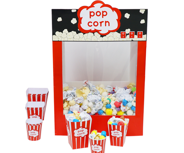 팝콘 기계, 팝콘 포장용기 만들기