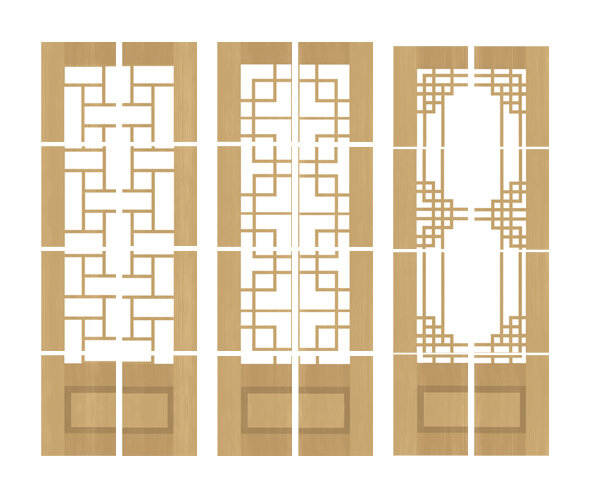 전통 한옥 문틀 만들기
