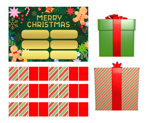 [개별도안] 선물 뽑기판