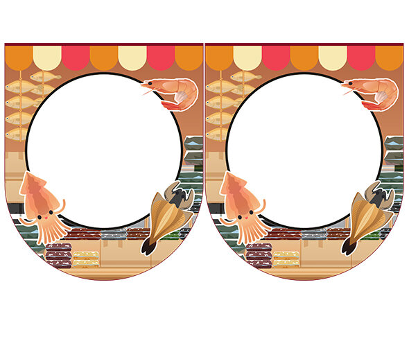 [개별도안] 맛있는 건어물 가랜드