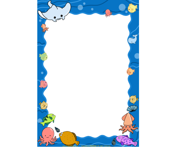 바다 친구들 테두리