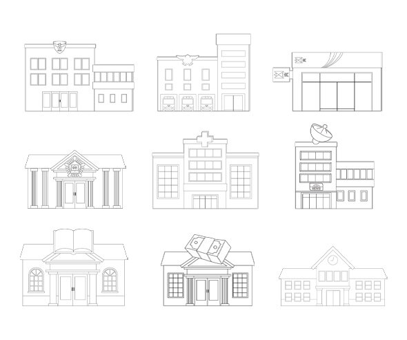 공공기관 색칠 모음