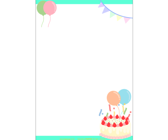 생일 케이크 테두리