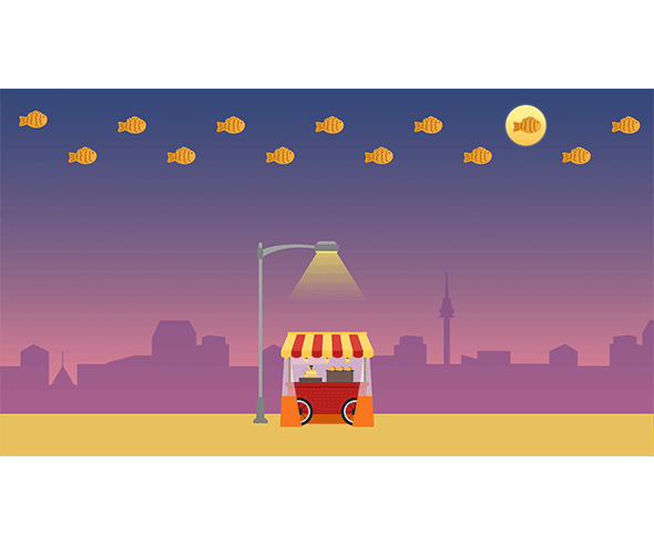 붕어빵 가게 배경