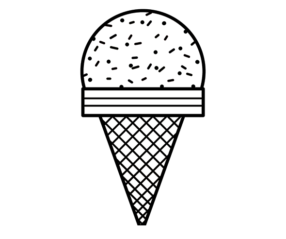 [색칠용] 소프트콘 아이스크림