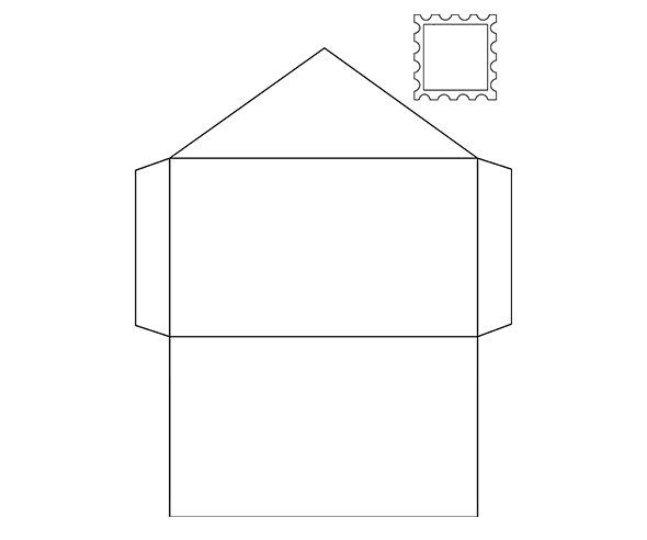 [색칠용] 편지 봉투