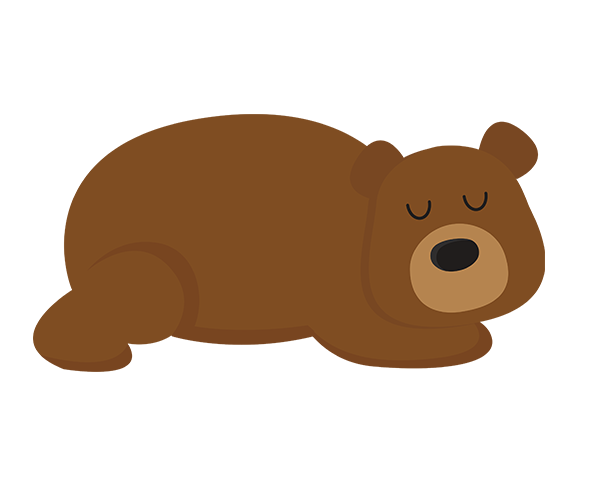 겨울잠 자는 곰