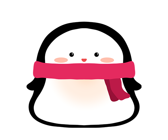 목도리 한 펭귄