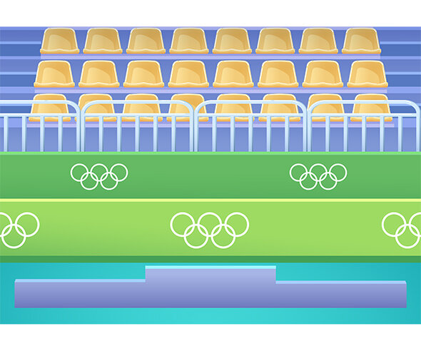 올림픽 시상식 배경