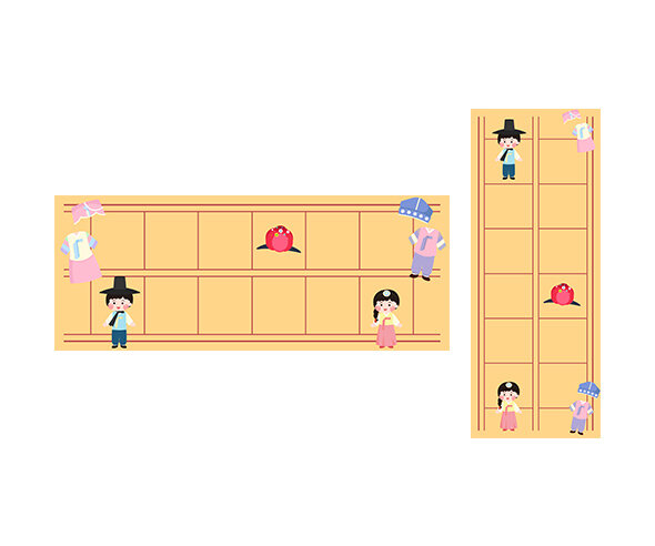 한복에 대해 알아봐요 원고지 레터링(문구없음)