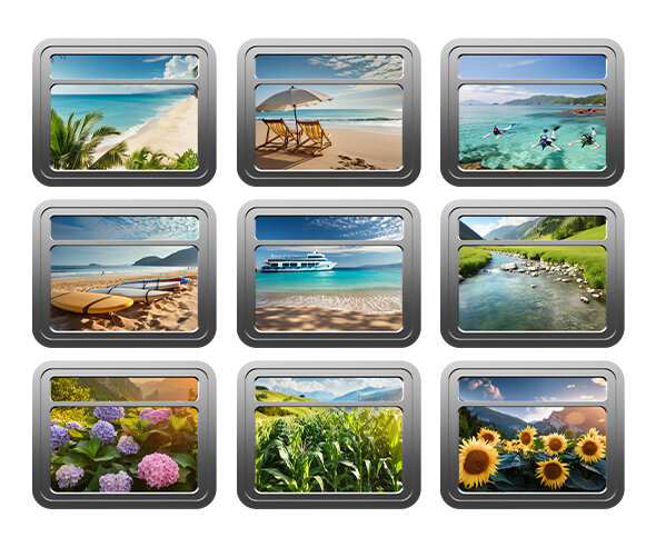 [개별도안] 여름 기차 풍경