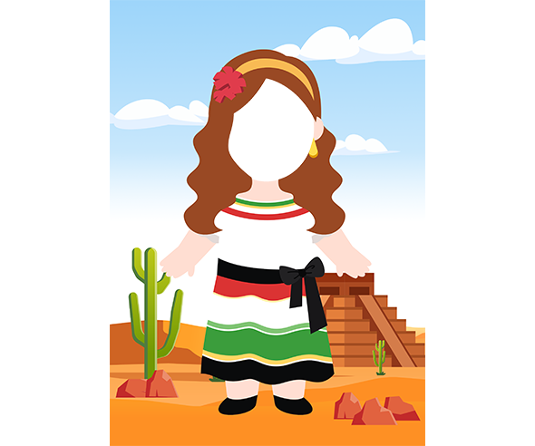 멕시코 배경 합성이미지