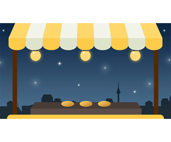 호떡 가게 배경