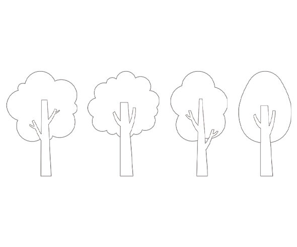 나무 색칠 모음