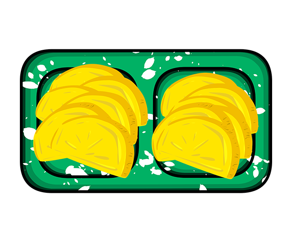 접시에 담긴 단무지