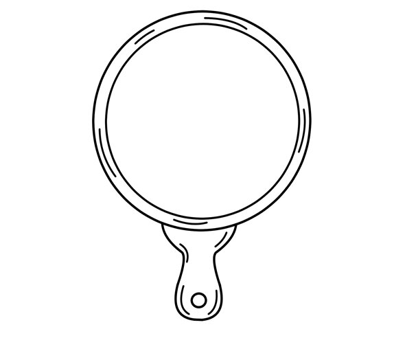 원형 나무 도마 도안