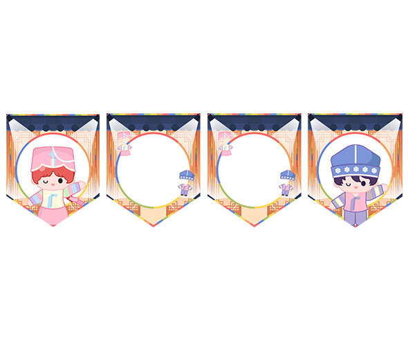 [개별도안] 한복 패션쇼 가랜드