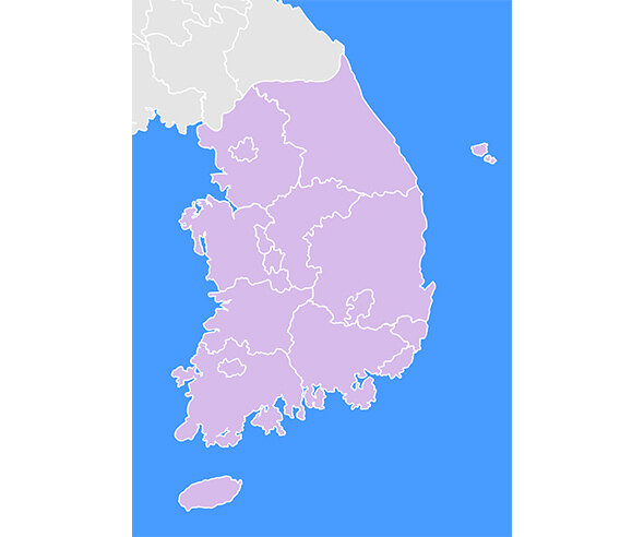 한반도 지도1(세로)