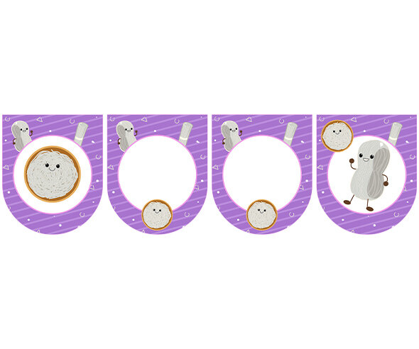 [개별도안] 당면 놀이 가랜드