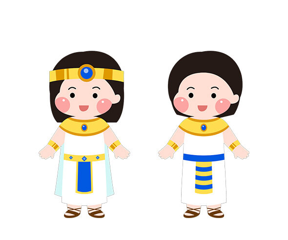 이집트 전통의상 입은 아이