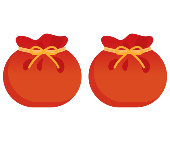 [개별도안] 새해 복 많이 받으세요 복주머니 가랜드