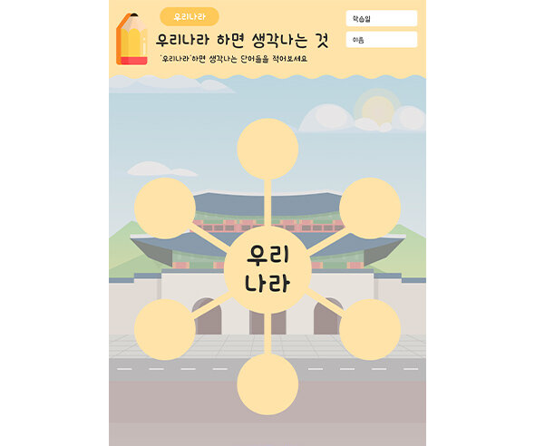 우리나라 하면 생각나는 것 적기