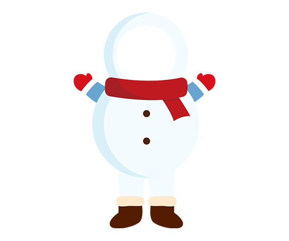 눈사람 합성이미지