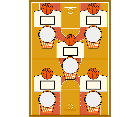 미니농구놀이 판