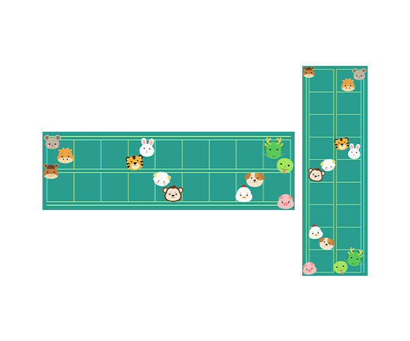 동물 친구들이 알려주는 나의 띠 원고지 레터링(문구없음)