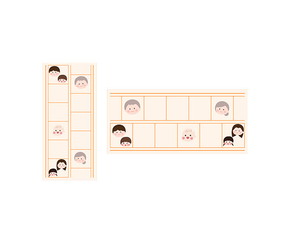 행복한 우리 집 원고지 레터링(문구없음)