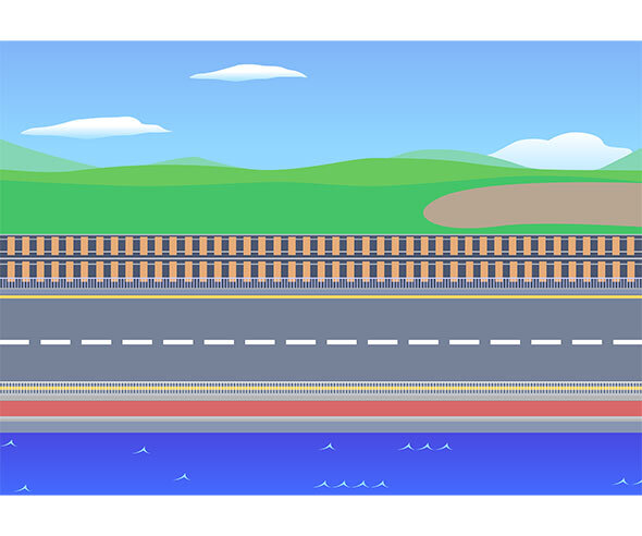 도로 배경 가로(자동차 없는)