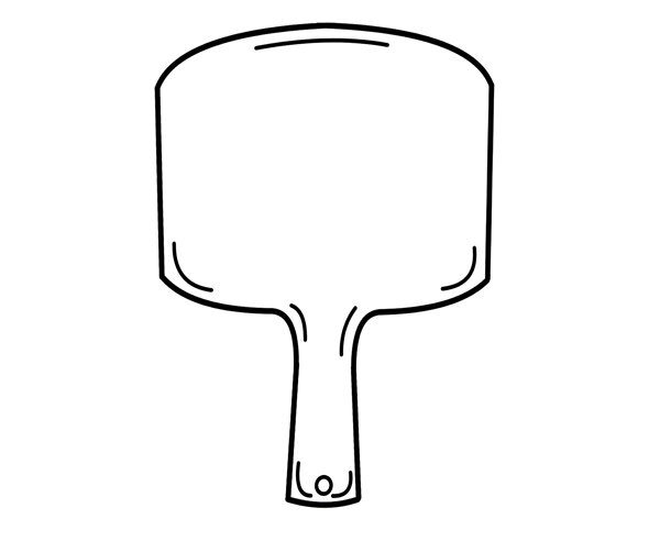 사각 나무 도마 도안