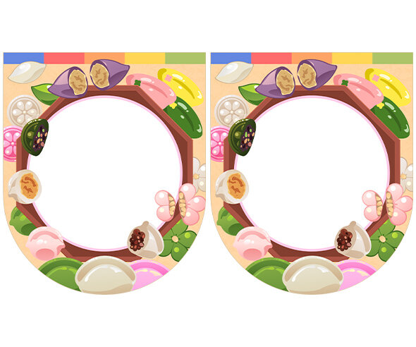 [개별도안] 맛있는 송편 가게 가랜드