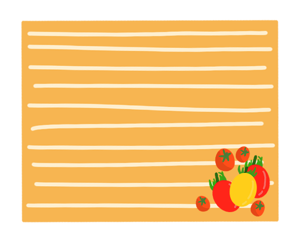 방울토마토 메모지 도안