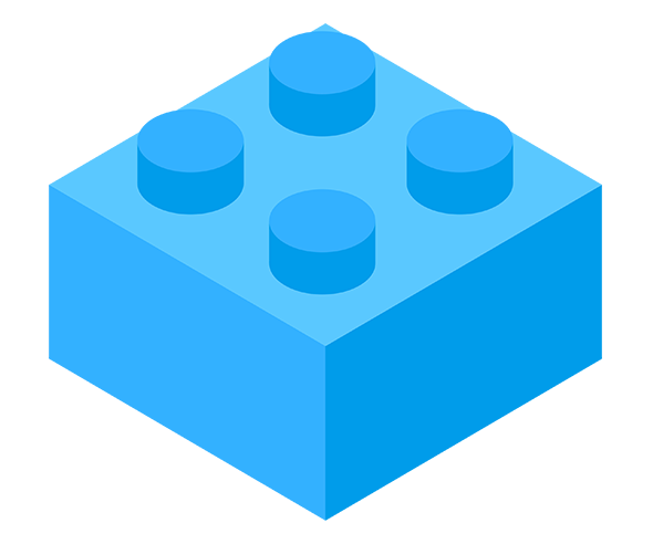 파란 레고 블럭