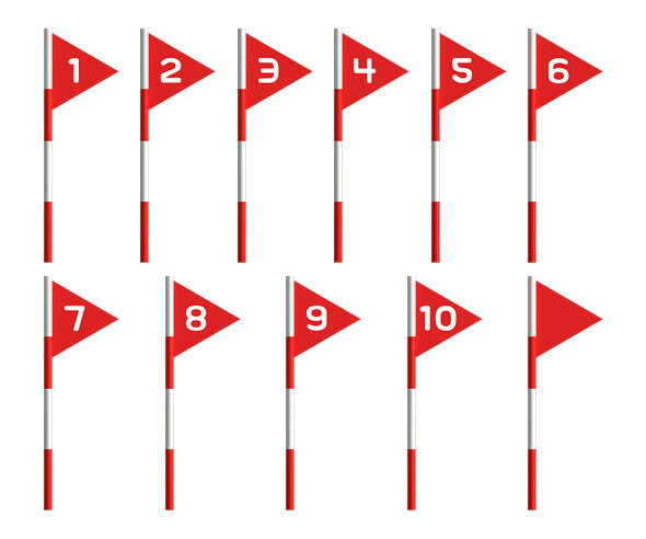 삼각 깃발(빨강)